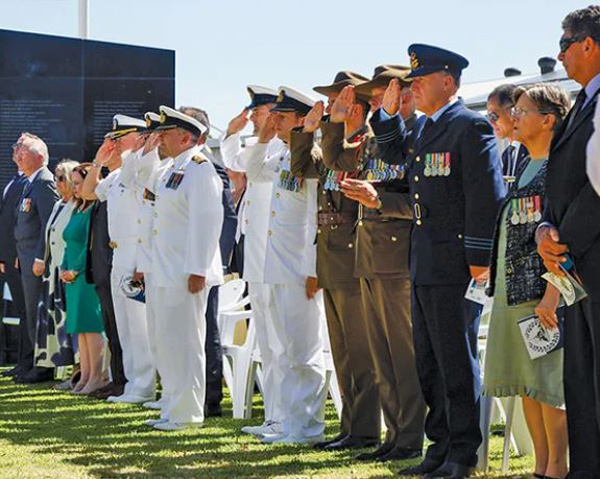 HMAS Perth Memorial dedication 3